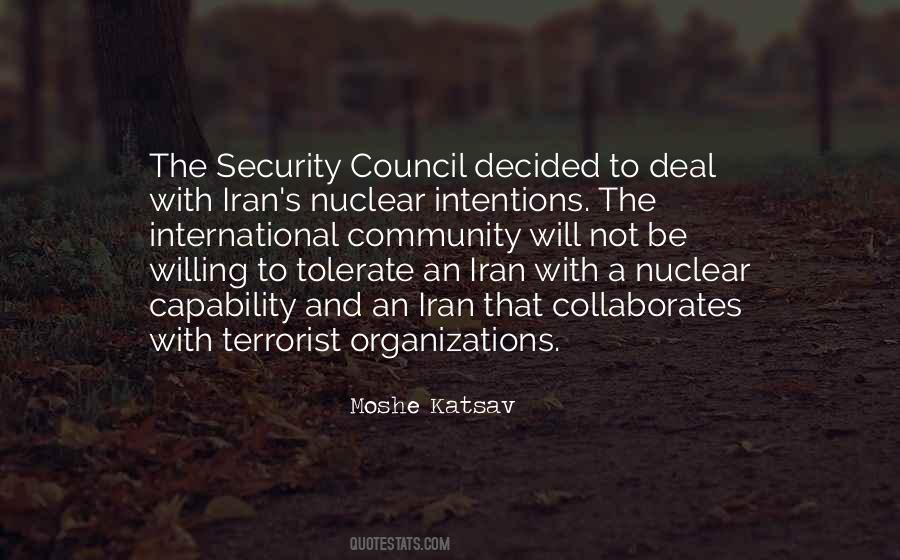 Quotes About Security Council #1495148