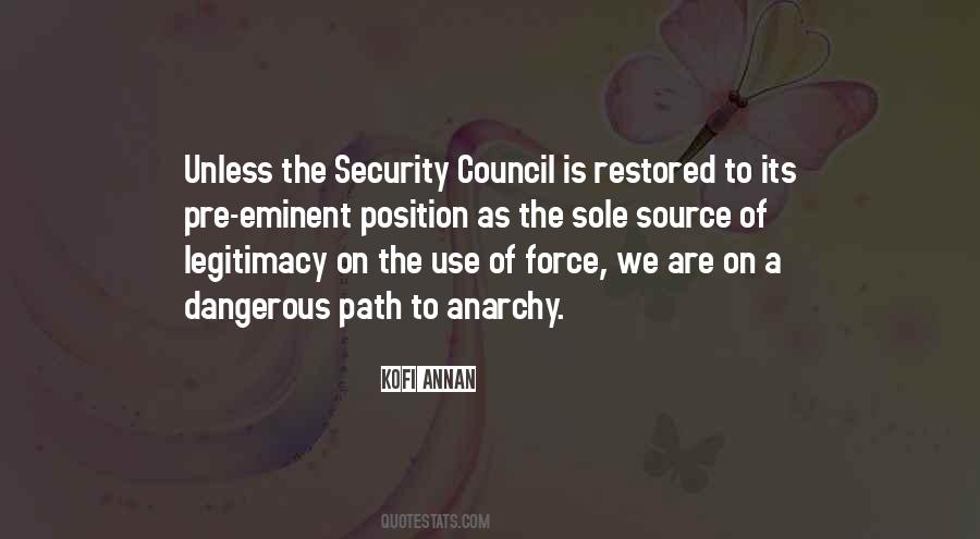 Quotes About Security Council #1547232