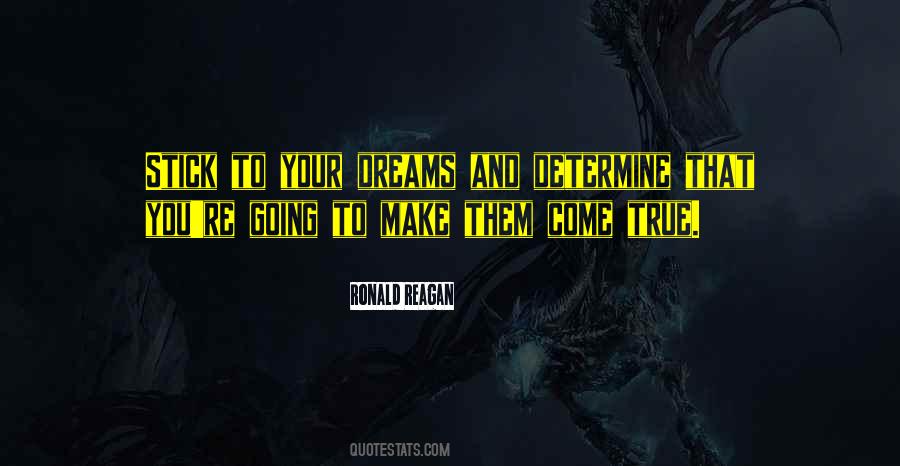 You Can Make Your Dreams Come True Quotes #236504