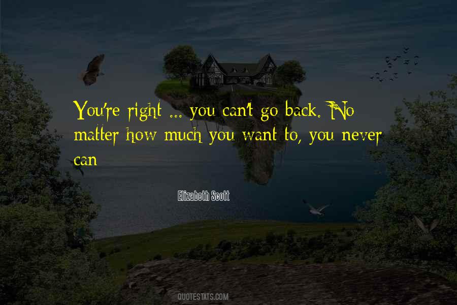You Can Never Go Back Quotes #1164792