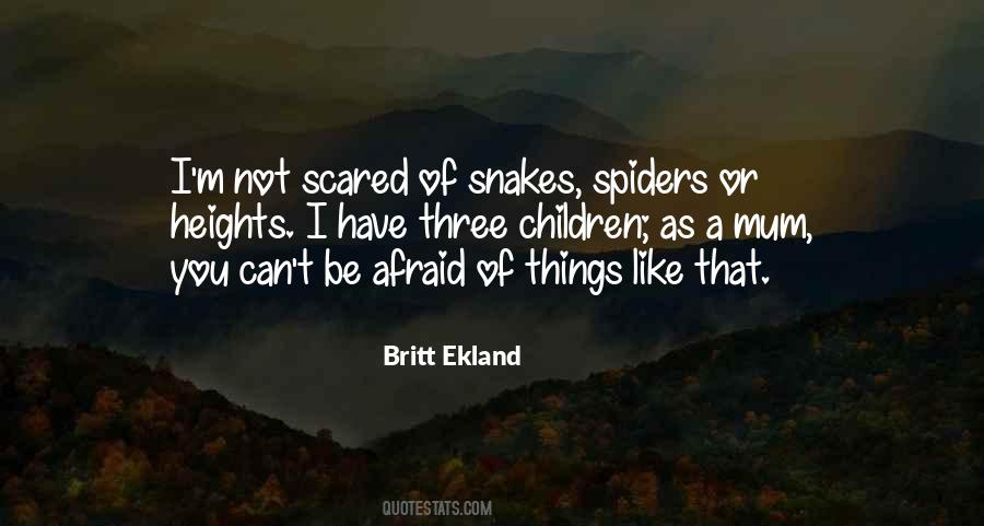 You Can't Be Afraid Quotes #805690