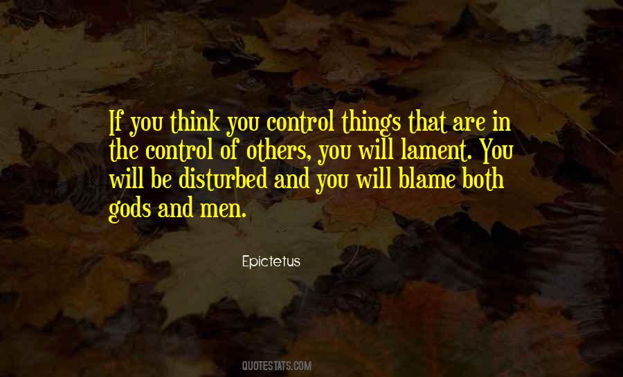 You Can't Blame Others Quotes #38245