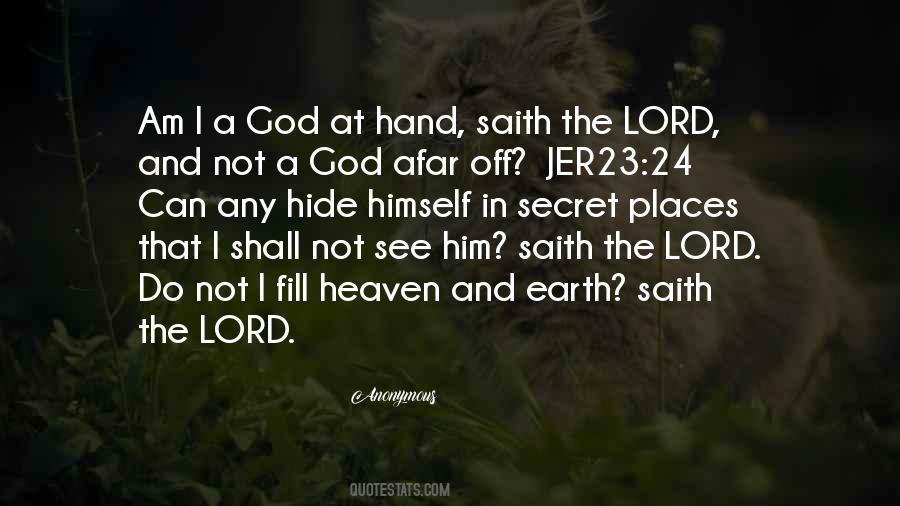 You Can't Hide From God Quotes #233481