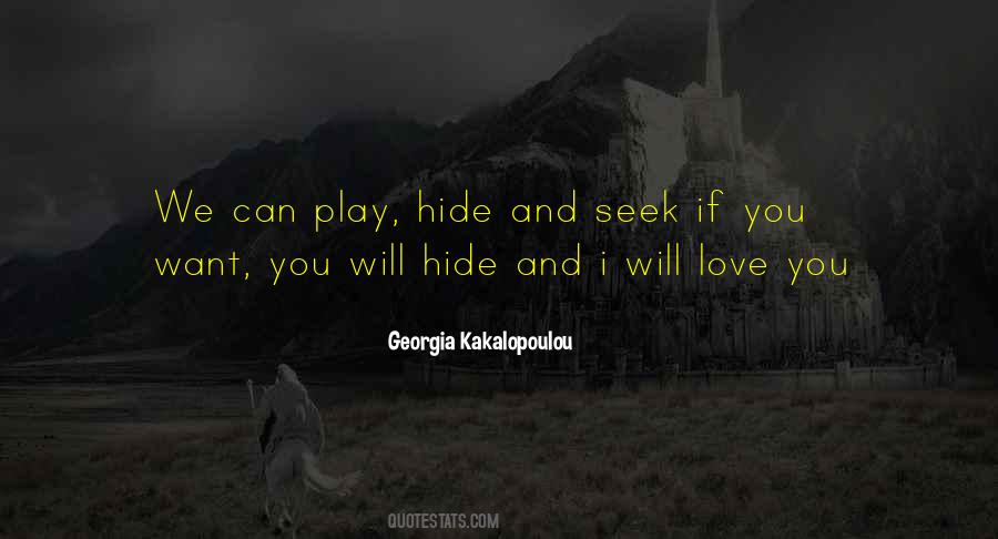 You Can't Hide Love Quotes #1766366