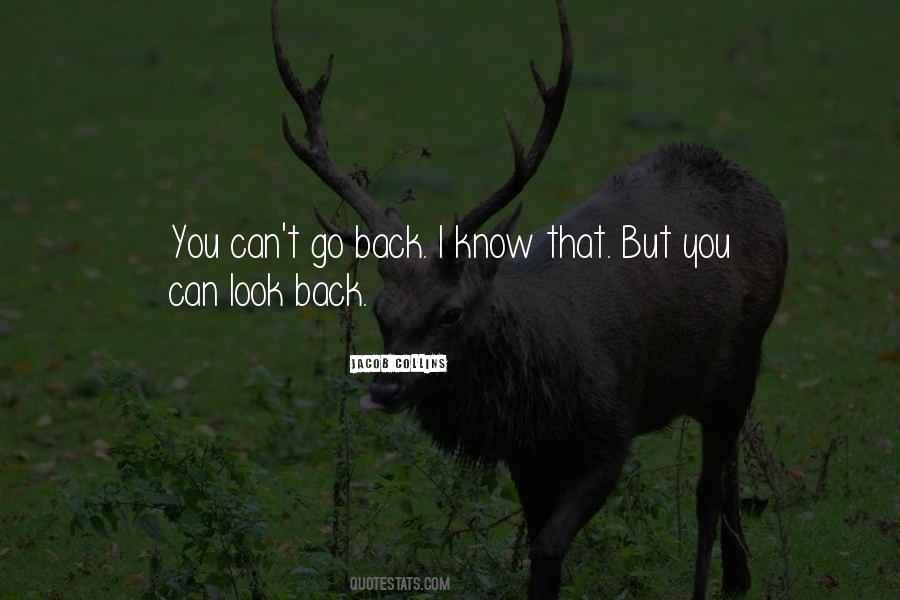 You Can't Look Back Quotes #519172