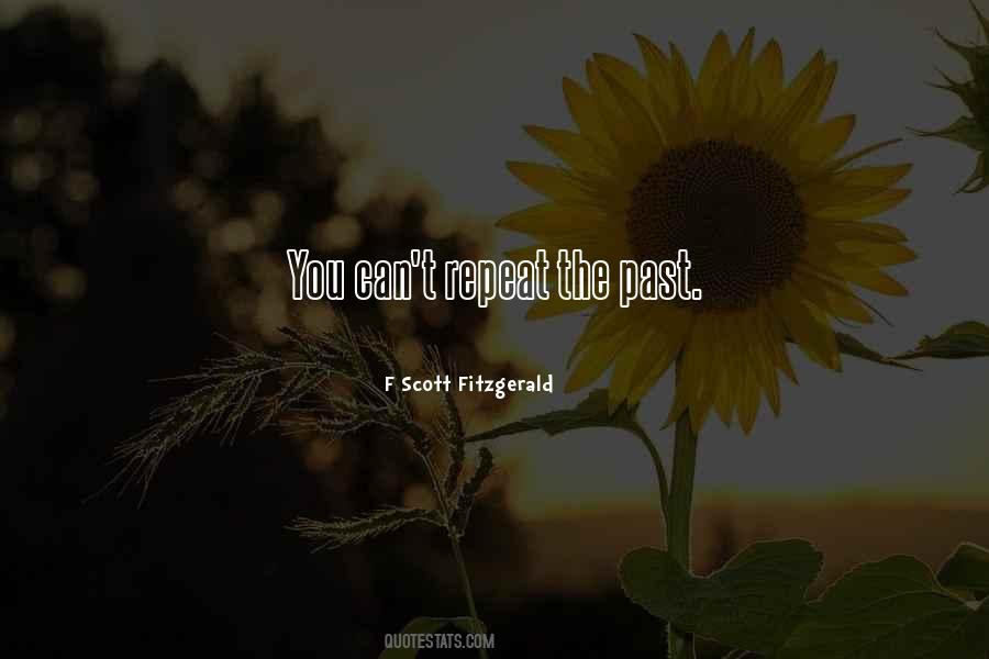 You Can't Repeat The Past Quotes #244534