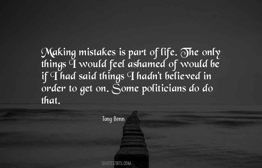 Quotes About Life Mistakes #214929
