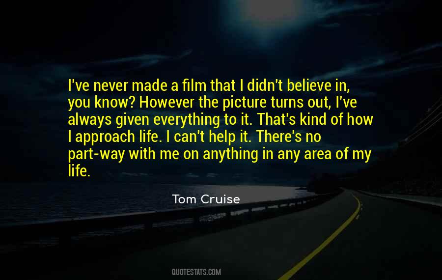 You Didn't Believe Me Quotes #1178621