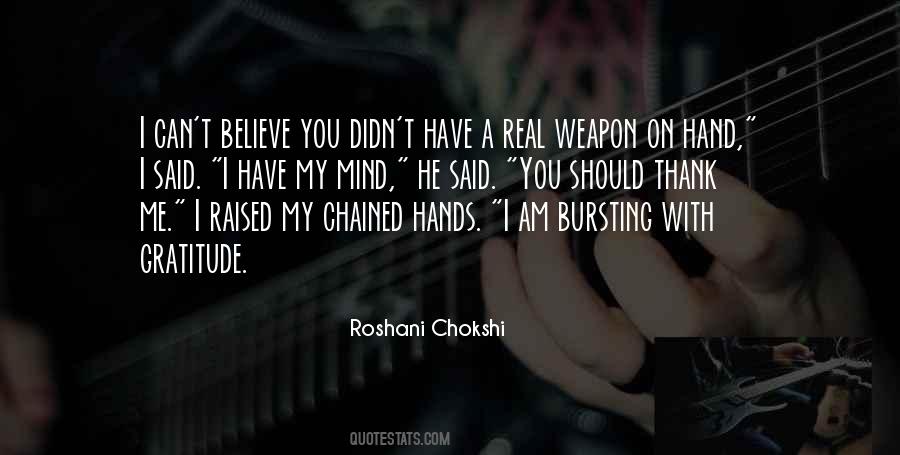 You Didn't Believe Me Quotes #1511240