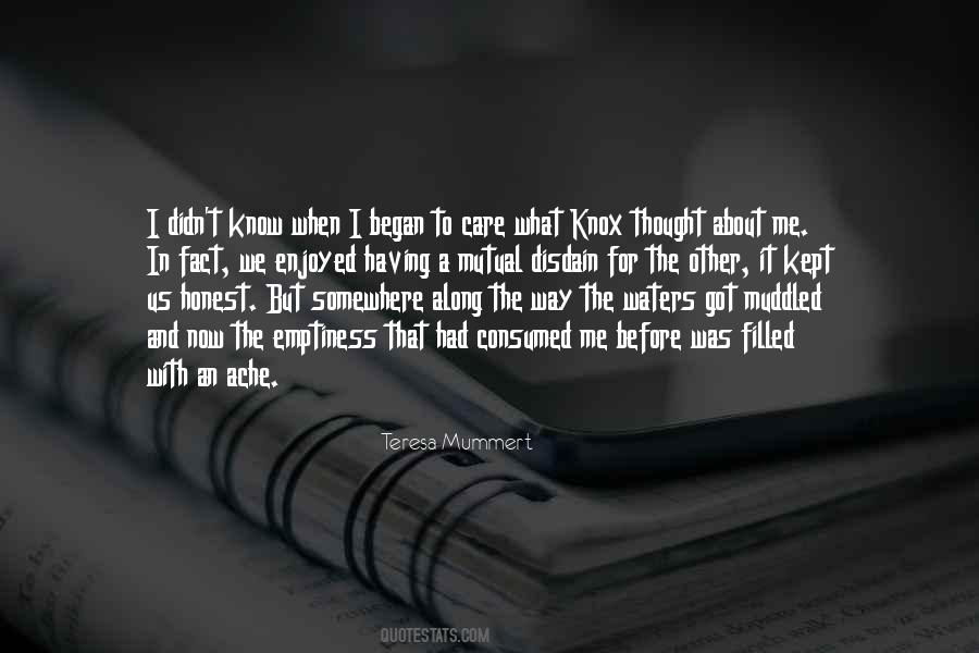 You Didn't Care About Me Quotes #360999