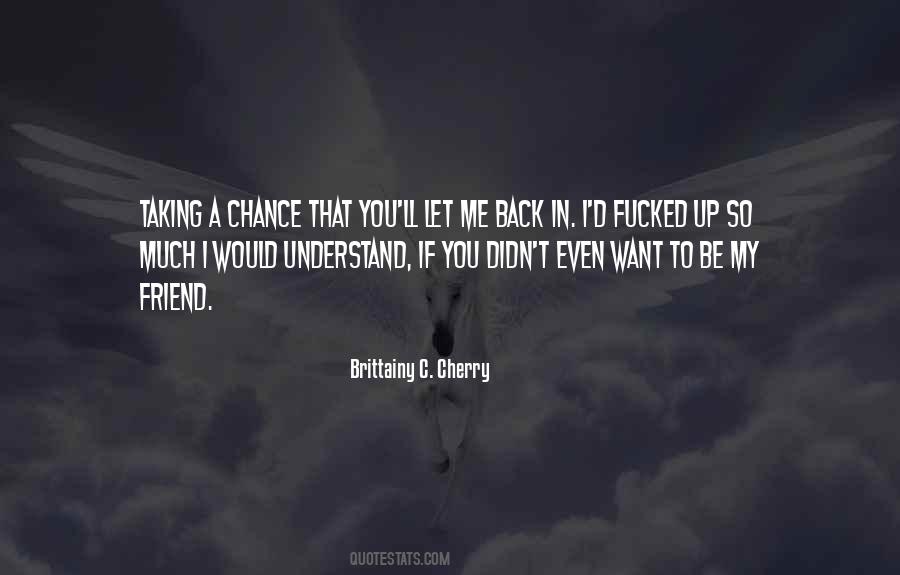 You Didn't Understand Me Quotes #626824