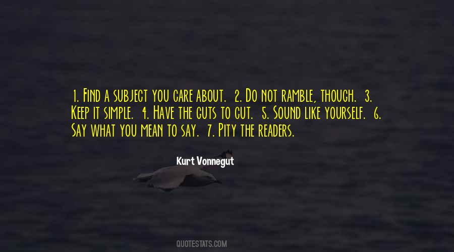 You Do Not Care Quotes #336584