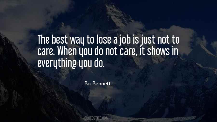 You Do Not Care Quotes #389621