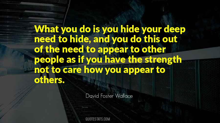 You Do Not Care Quotes #613560