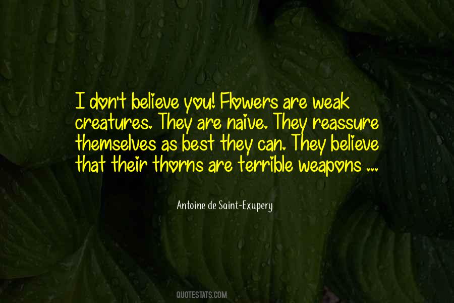 You Don't Believe Quotes #20877