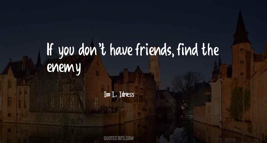 You Don't Have Friends Quotes #1342129