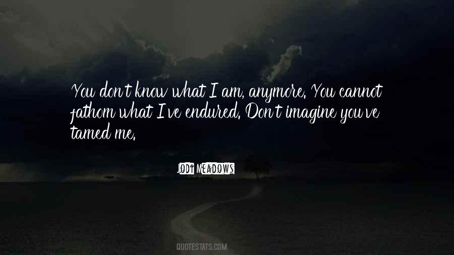 You Don't Know Me Anymore Quotes #1157687