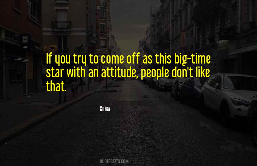 You Don't Like My Attitude Quotes #1079938