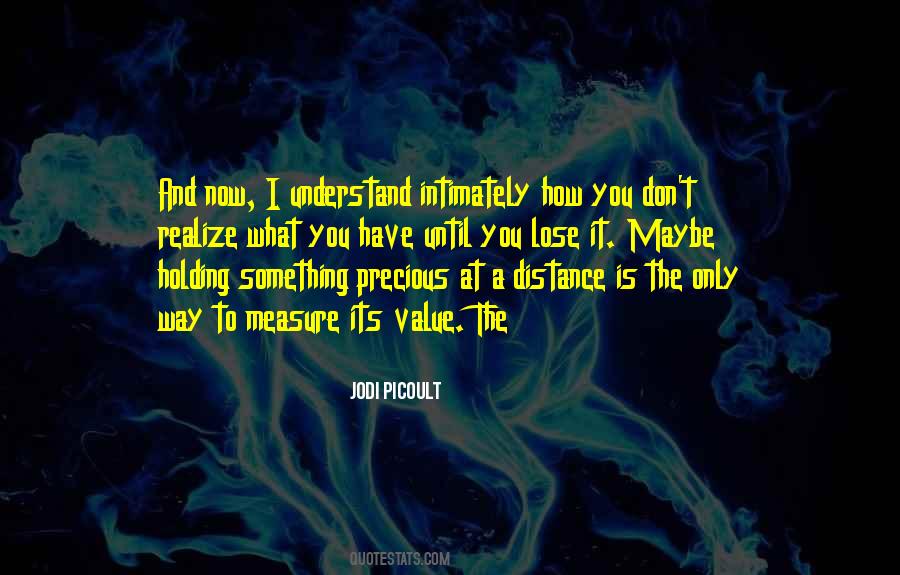 You Don't Realize What You Have Quotes #885734
