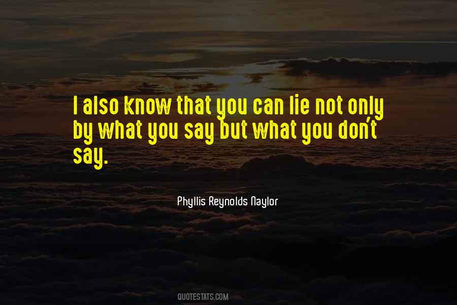 You Don't Say Quotes #182172