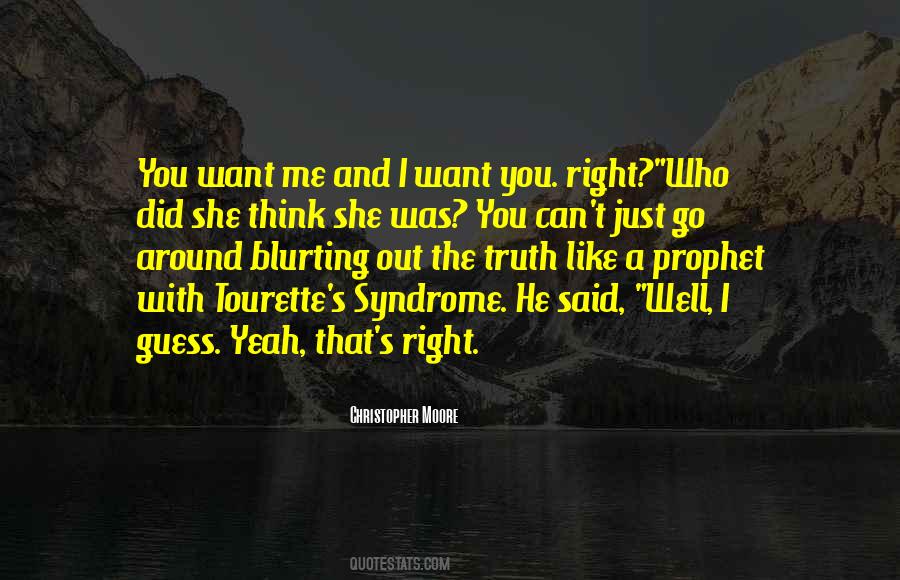 Quotes About Tourette Syndrome #1053674