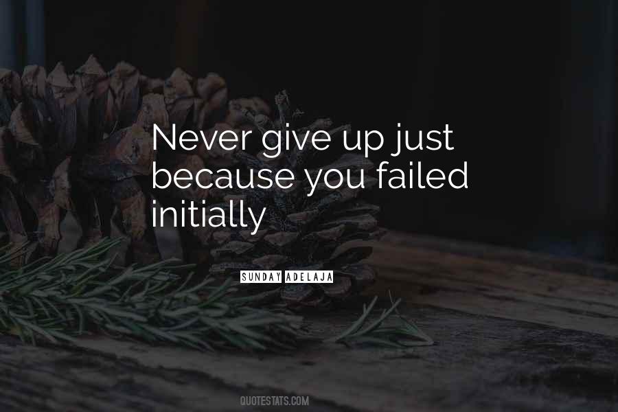 You Failed Quotes #413630