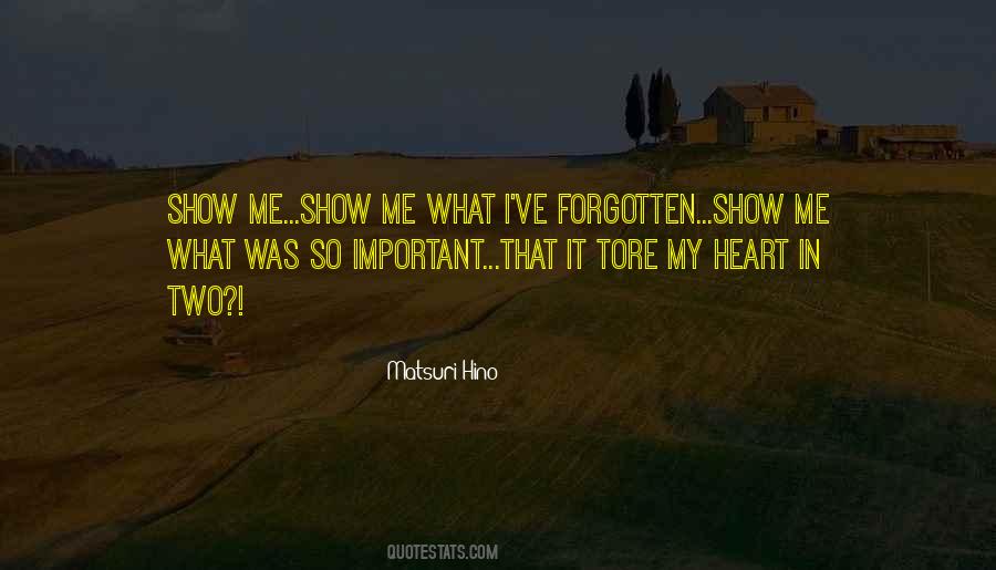You Have Forgotten Me Quotes #13942