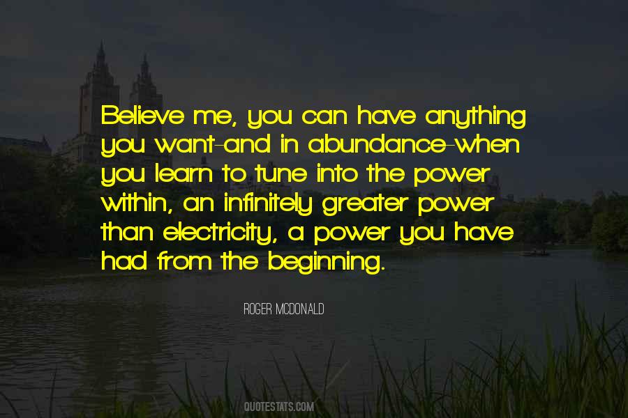 You Have The Power Within You Quotes #1798312