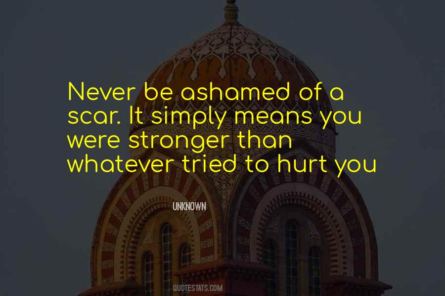 You Hurt Me But I'm Stronger Now Quotes #514364