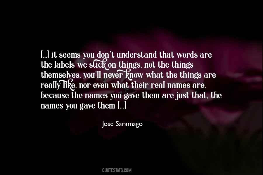 You Just Don't Know Quotes #3438
