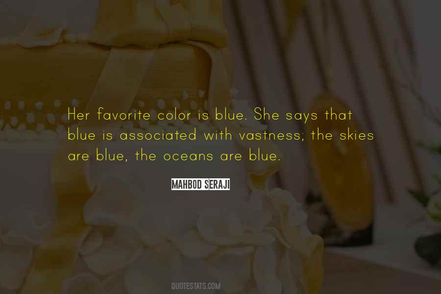 Quotes About The Color Blue #549705