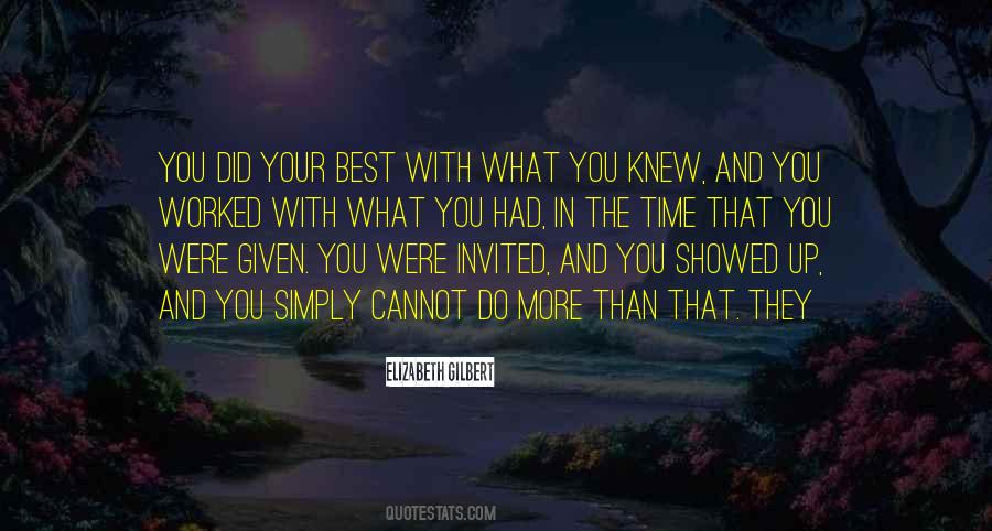 You Knew What You Had Quotes #1352204