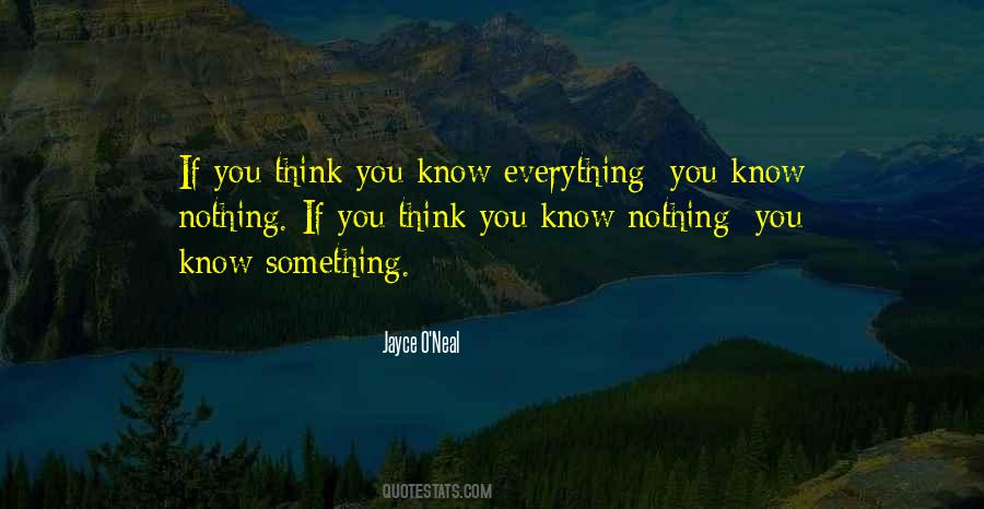 You Know Nothing Quotes #1236929