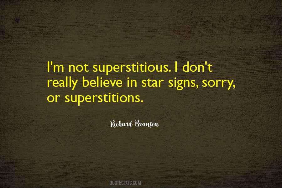 Quotes About Superstitions #97813