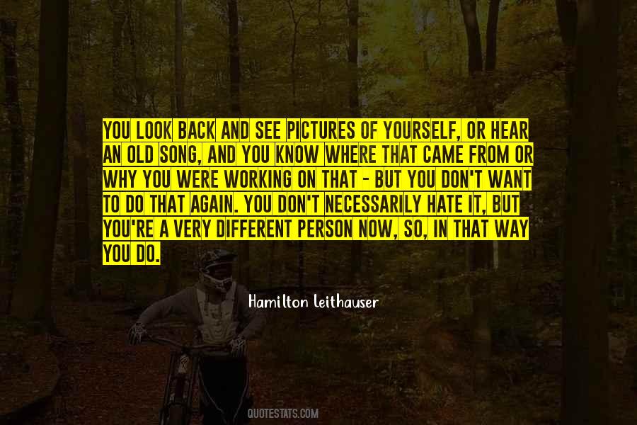 You Look Back Quotes #315964