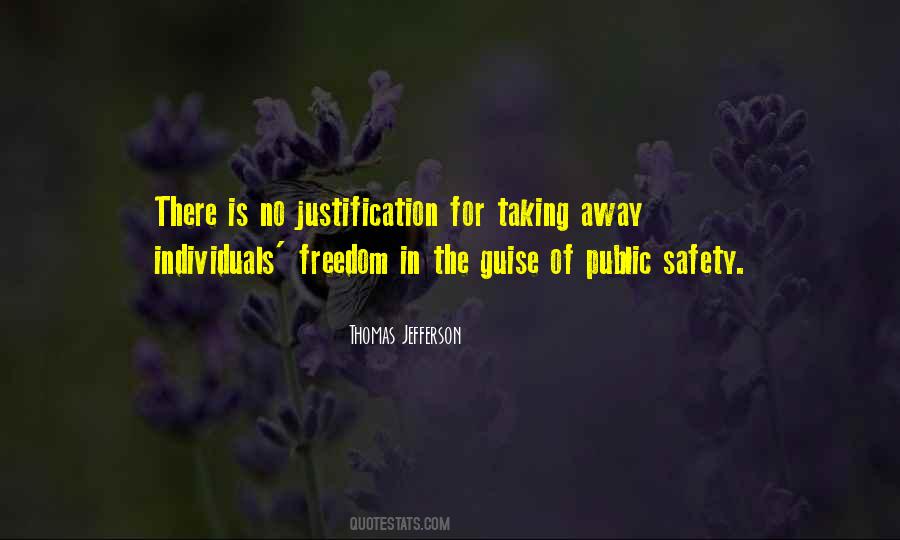 Quotes About Safety Over Freedom #245594