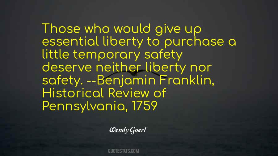 Quotes About Safety Over Freedom #368692