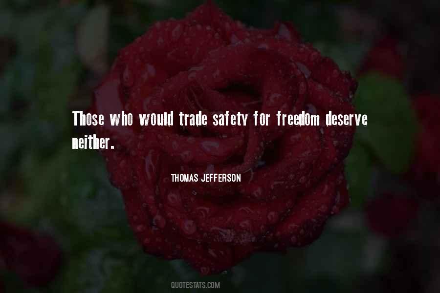 Quotes About Safety Over Freedom #632561