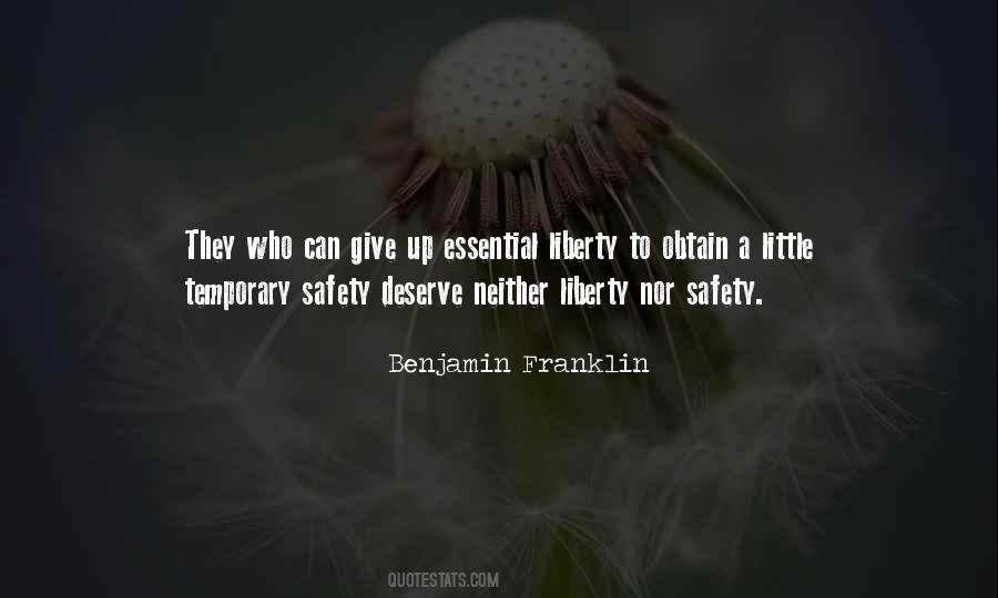 Quotes About Safety Over Freedom #82985