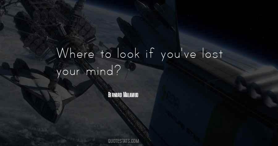 You Lost Your Mind Quotes #1393120