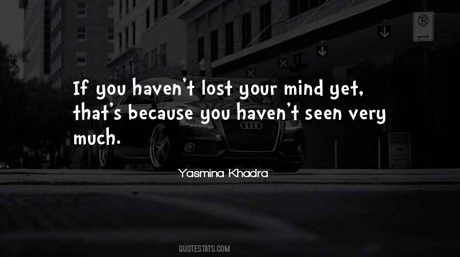 You Lost Your Mind Quotes #509278