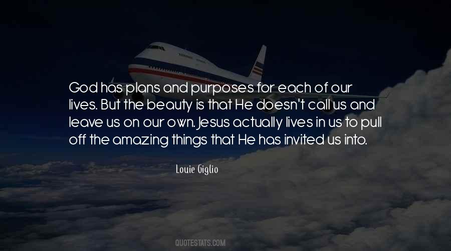 Quotes About God's Plan For Our Lives #1009900