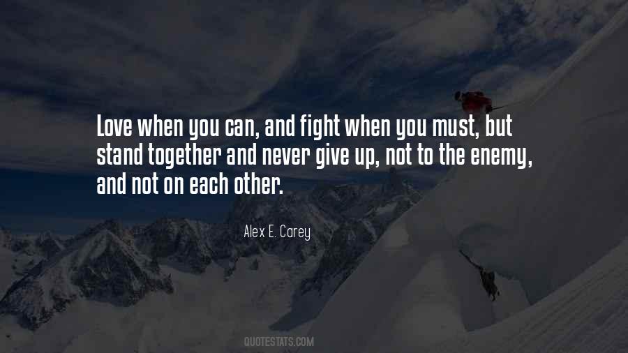 You Must Never Give Up Quotes #1513724