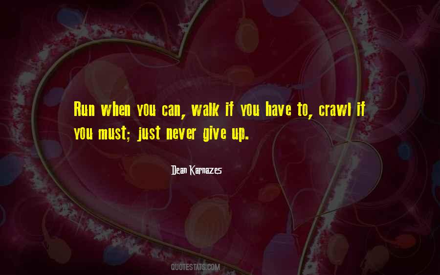 You Must Never Give Up Quotes #1717605