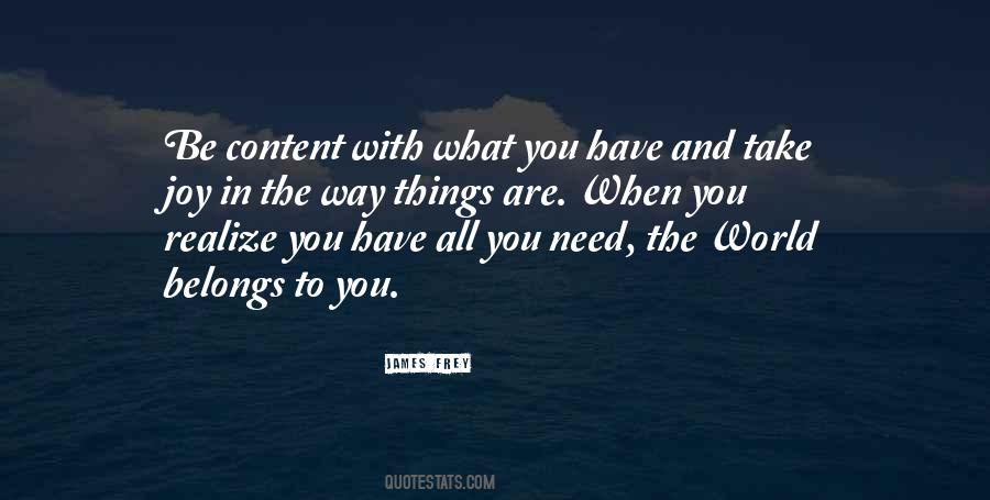 You Need To Realize Quotes #1183504