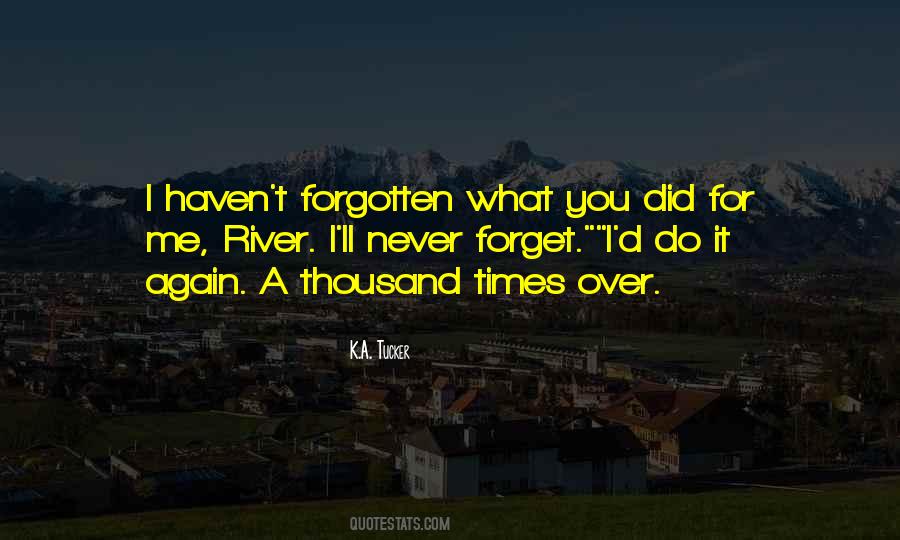 You Never Forget Me Quotes #1549800