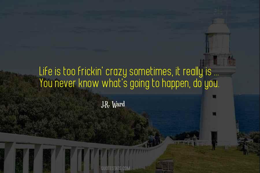You Never Know What Will Happen Quotes #413475