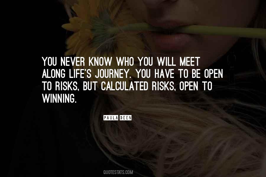 You Never Know Who You Will Meet Quotes #748577