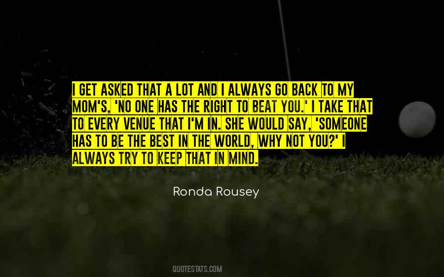 You Not Always Right Quotes #174567