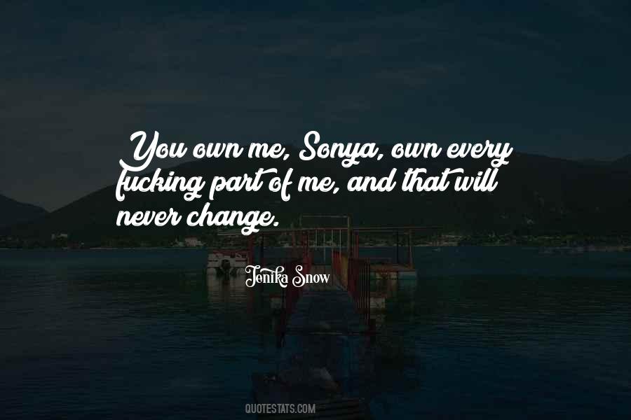 You Own Me Quotes #1210836